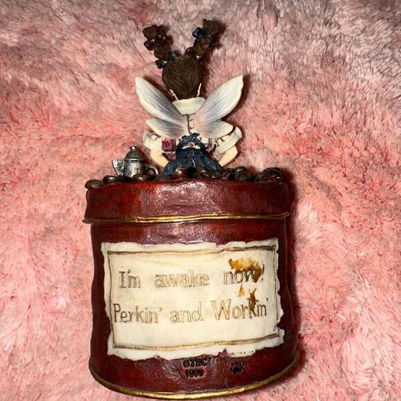 Caffeinata Speedy P. Faeriebean Boyds Coffee Fairy Music Box Flash Dance #271051 - Picture 3 of 5